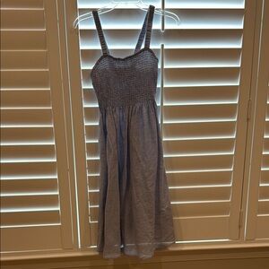 J. Crew Light Denim Blue Smocked Sundress